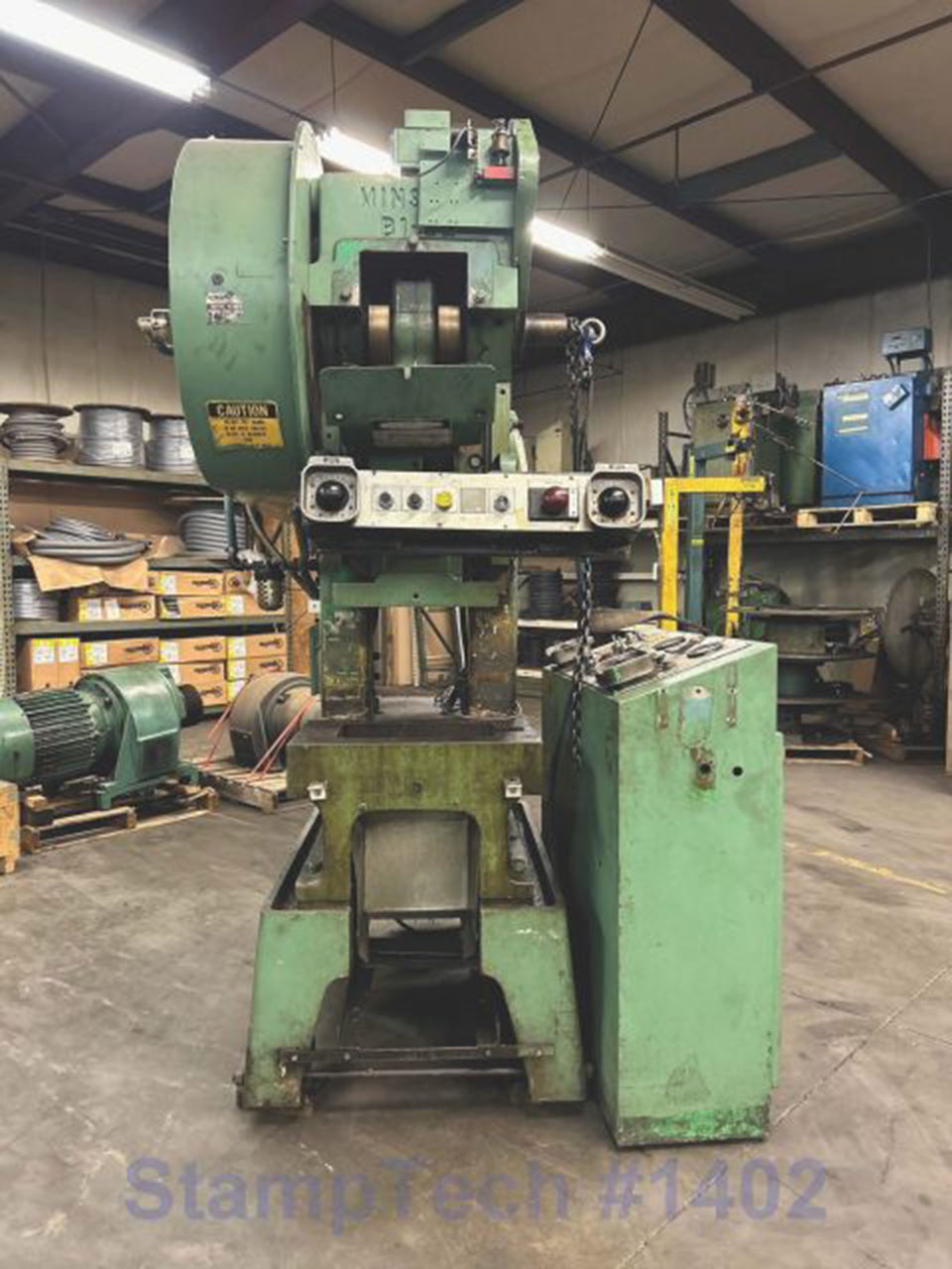 32 Ton Minster High-Speed Fixed Base Press Stock 1402