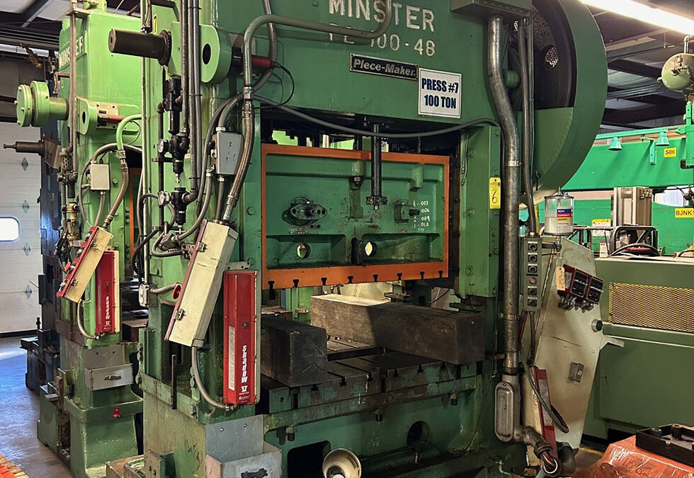 100 TON MINSTER SSDC PIECE-MAKER PRESS [STK# 1562]