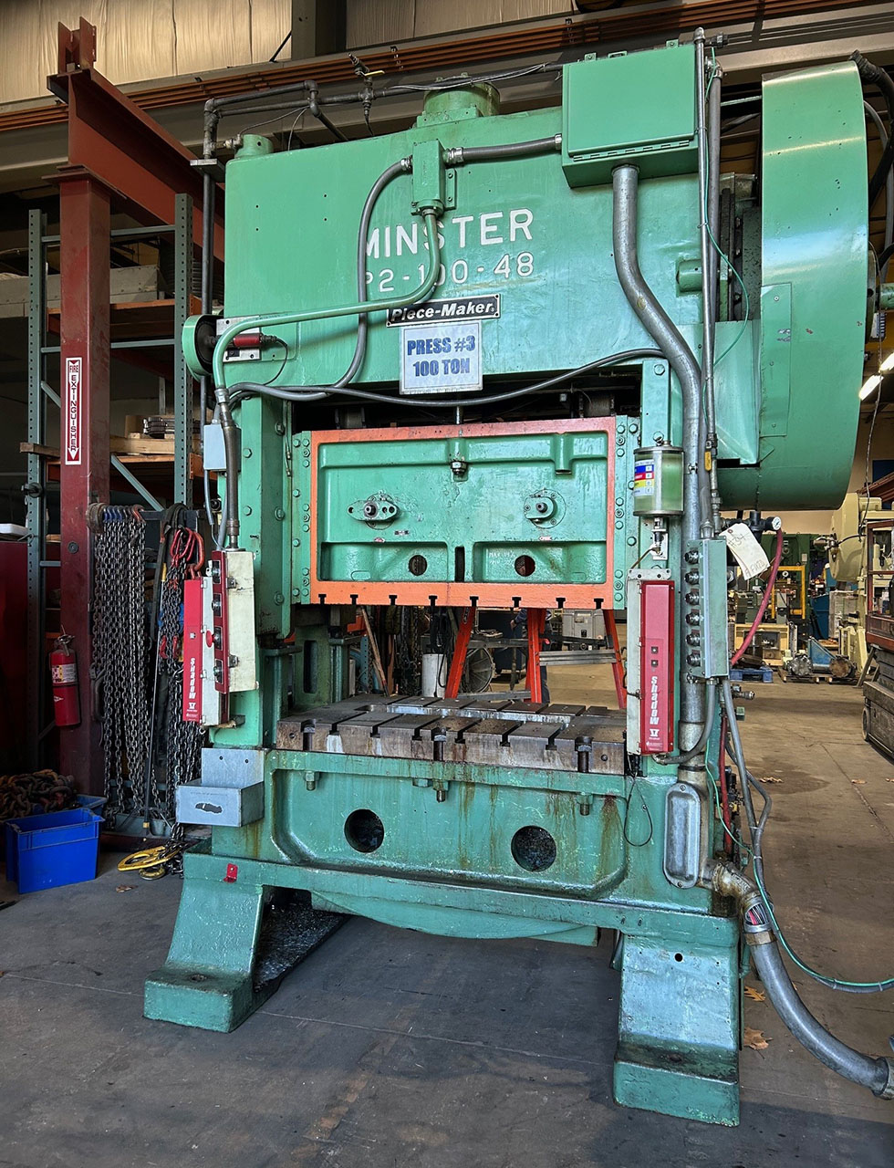 100 Ton Reconditioned Minster SSDC Piece Maker Press Stock 1563