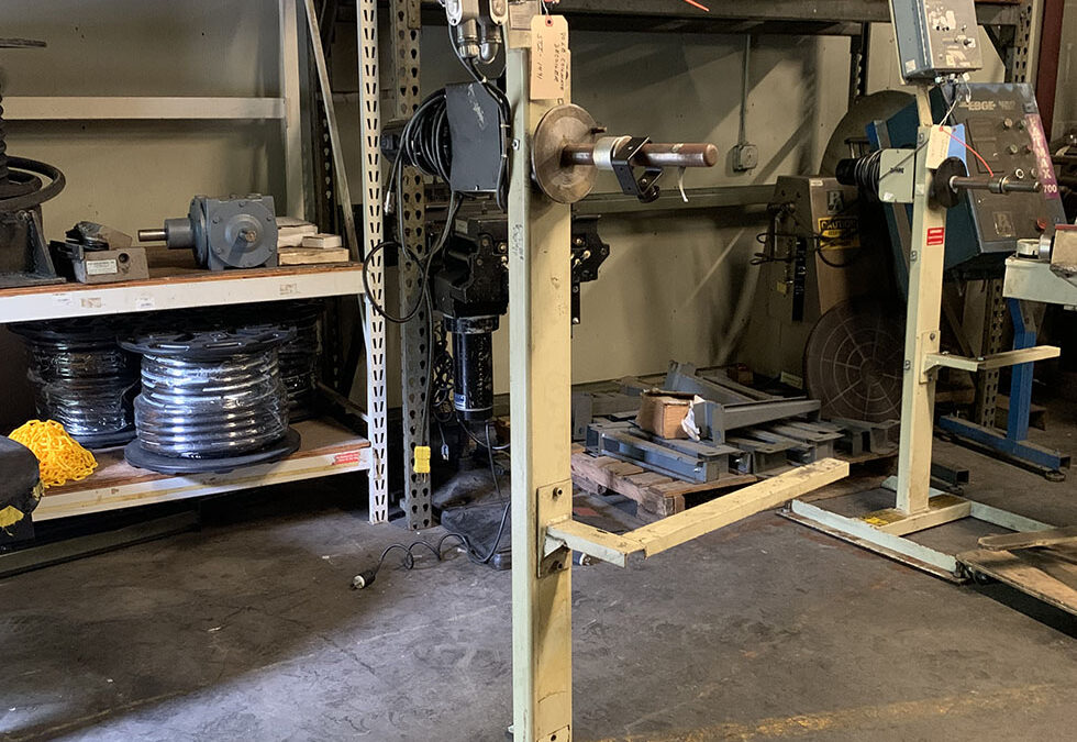 CWP 80 LB TRAVERSE SPOOL DECOILER (FEW AVAILABLE) [STK# 1490-1492]