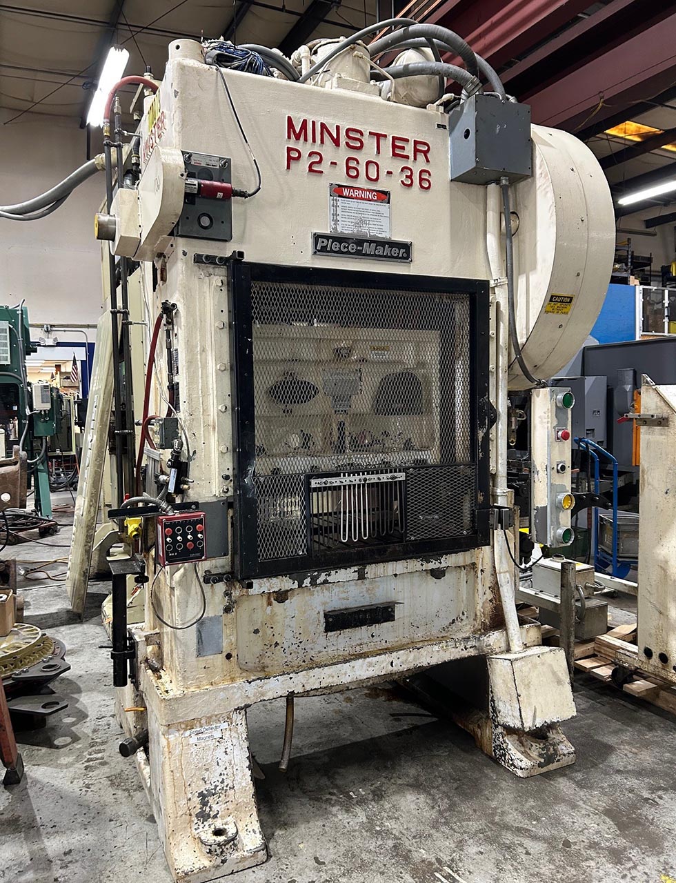 60 Ton Minster Straight Sided Press Stock 1672 60 Ton Minster Straight Sided Press Stock 1672
